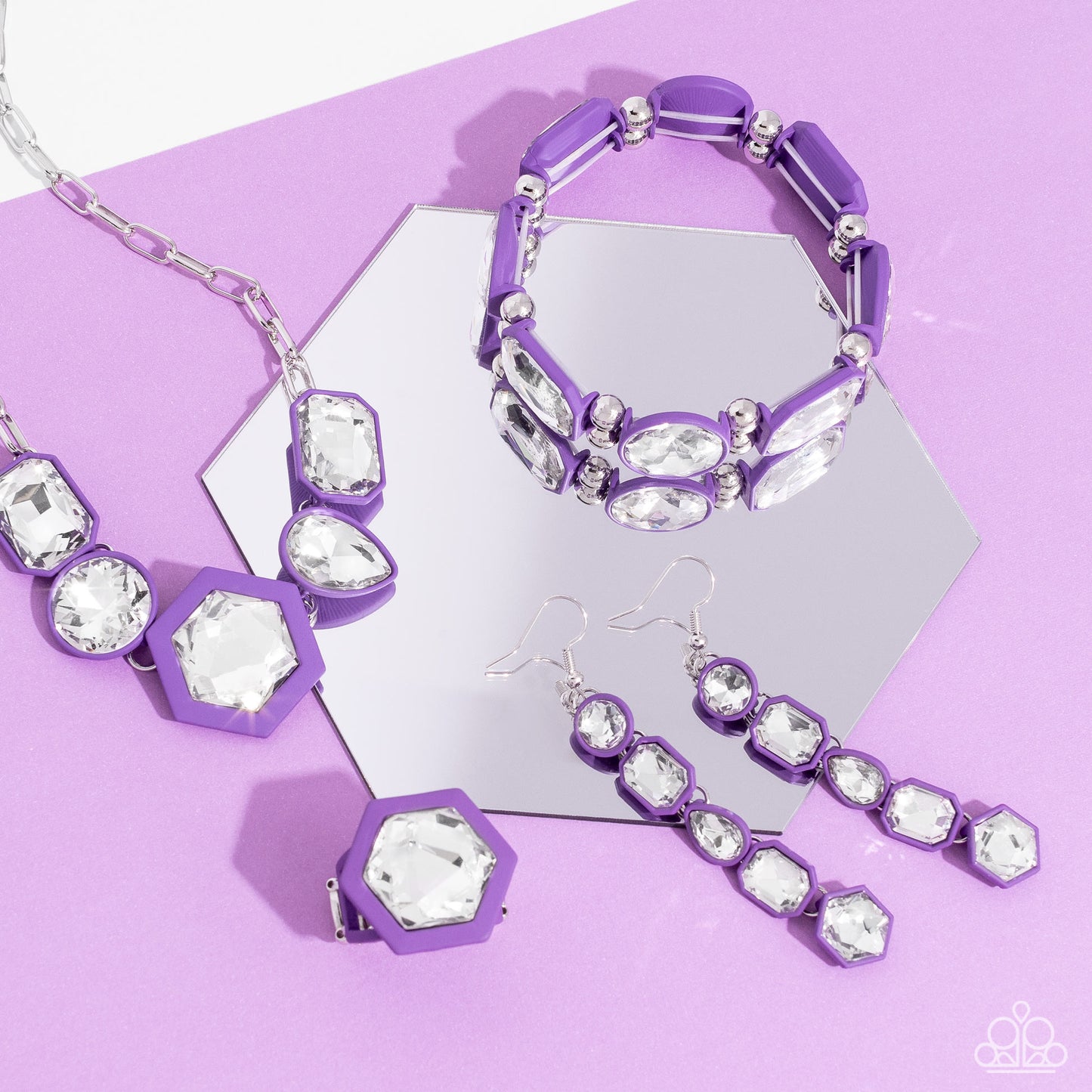 Paparazzi Accessories: Developing Dignity - Purple Earring
