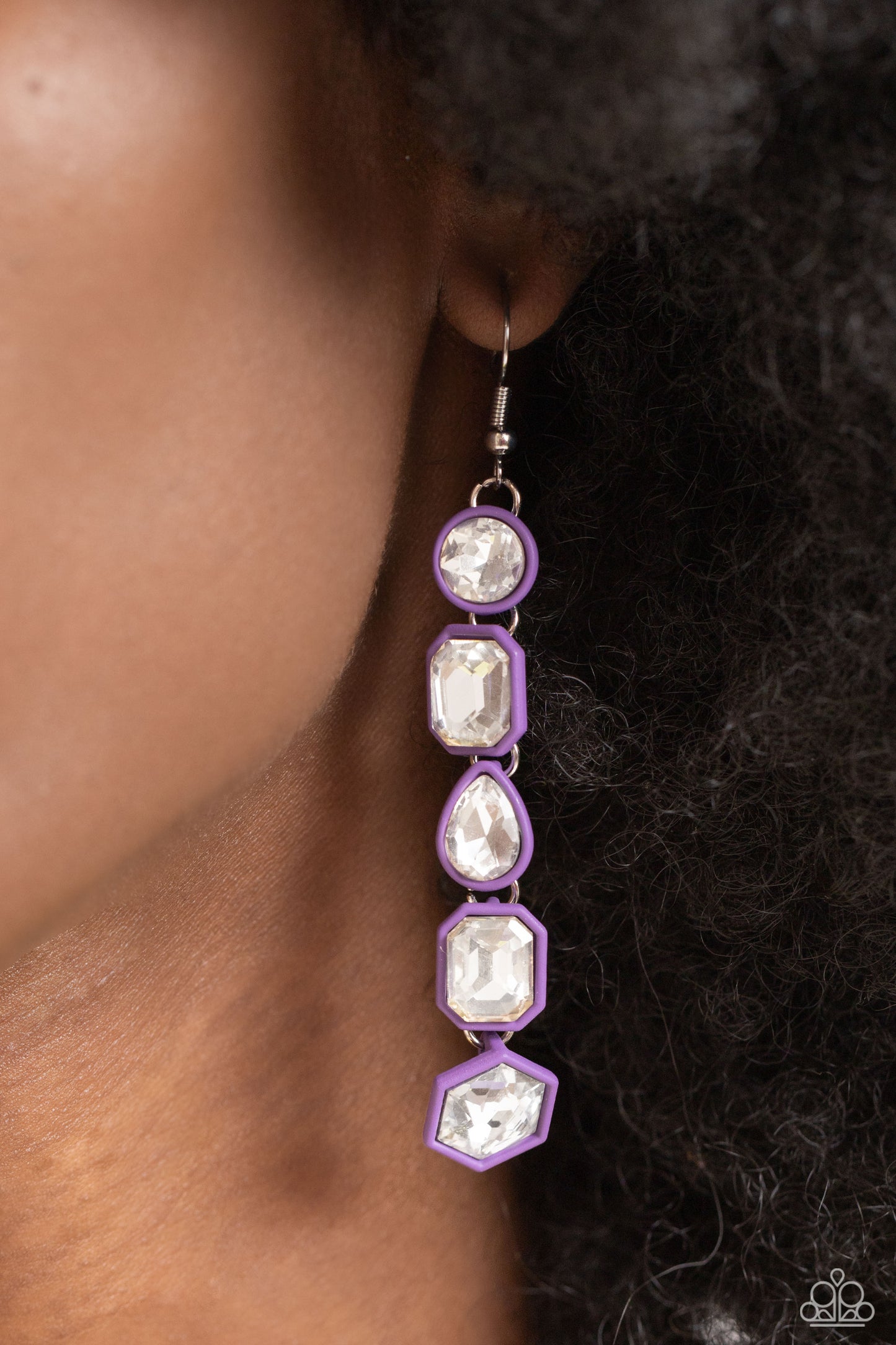 Paparazzi Accessories: Developing Dignity - Purple Earring