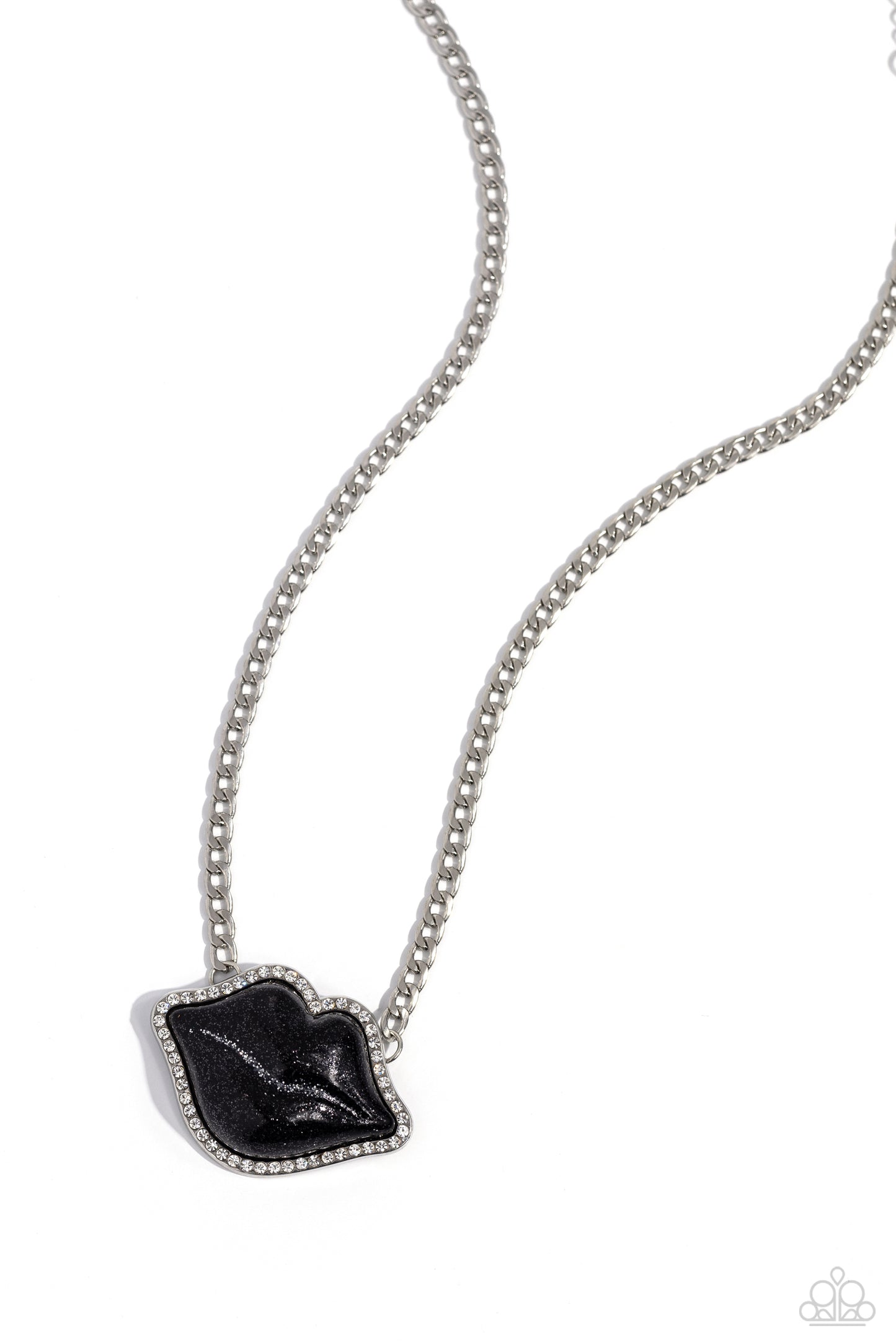 Paparazzi Accessories: Lip Locked - Black Necklace