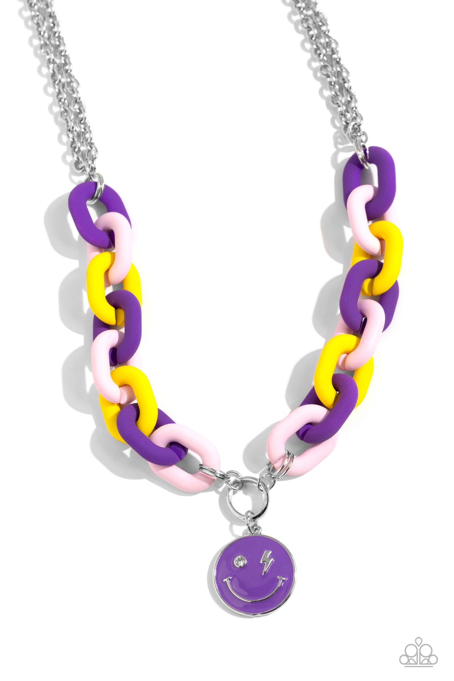Paparazzi Accessories: Speed SMILE - Purple Necklace