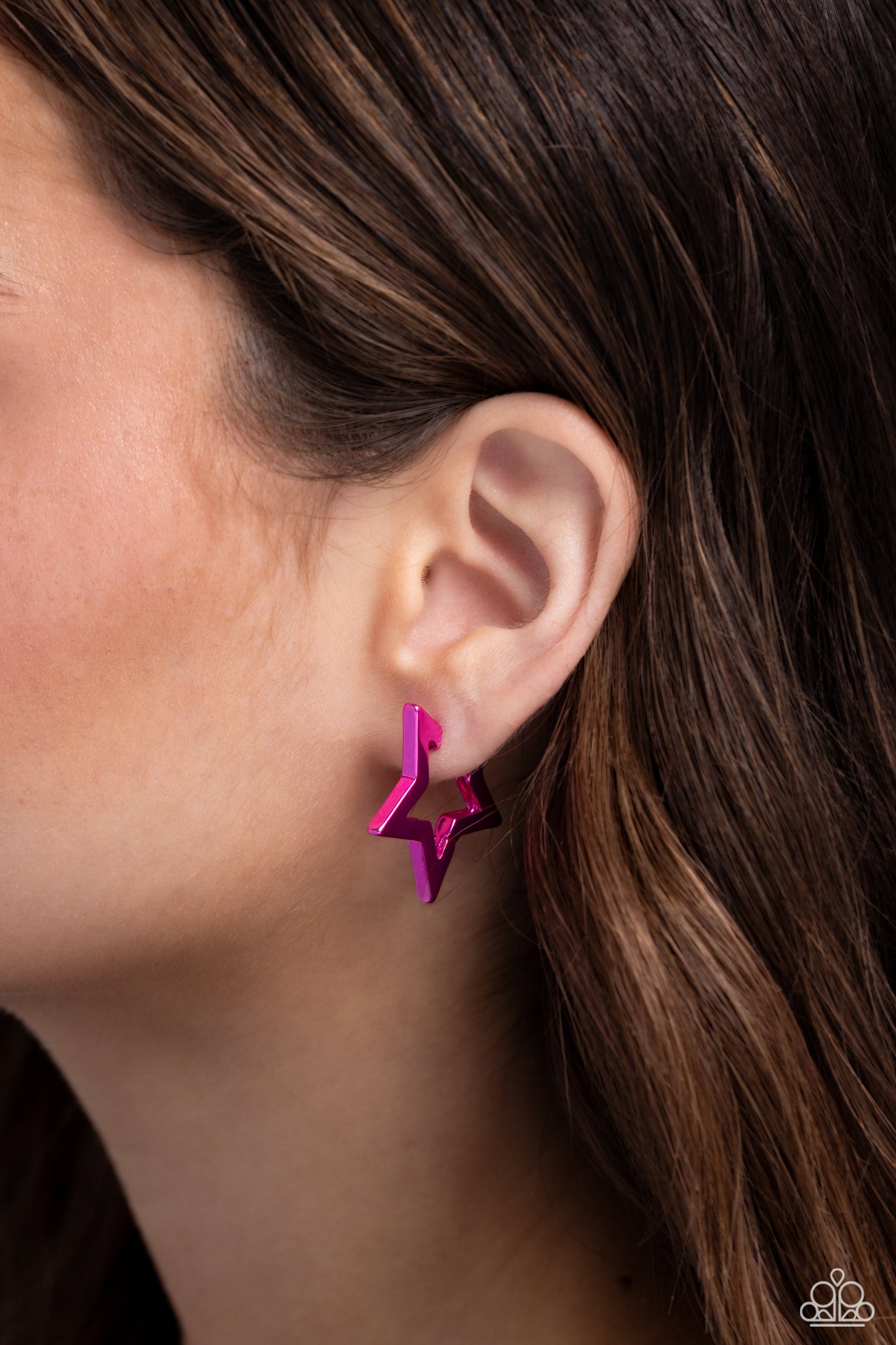 Paparazzi Accessories: In A Galaxy STAR, STAR Away - Pink Earring