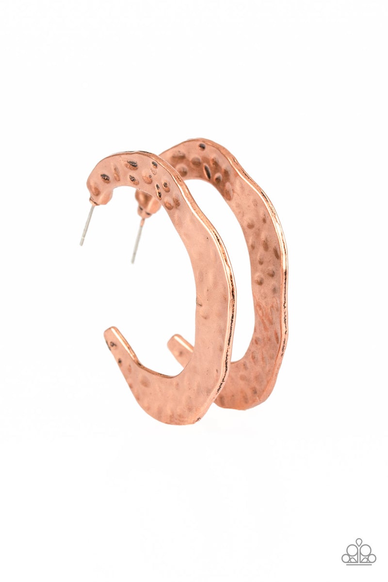 Paparazzi Accessories: The Hook Up Copper Earring