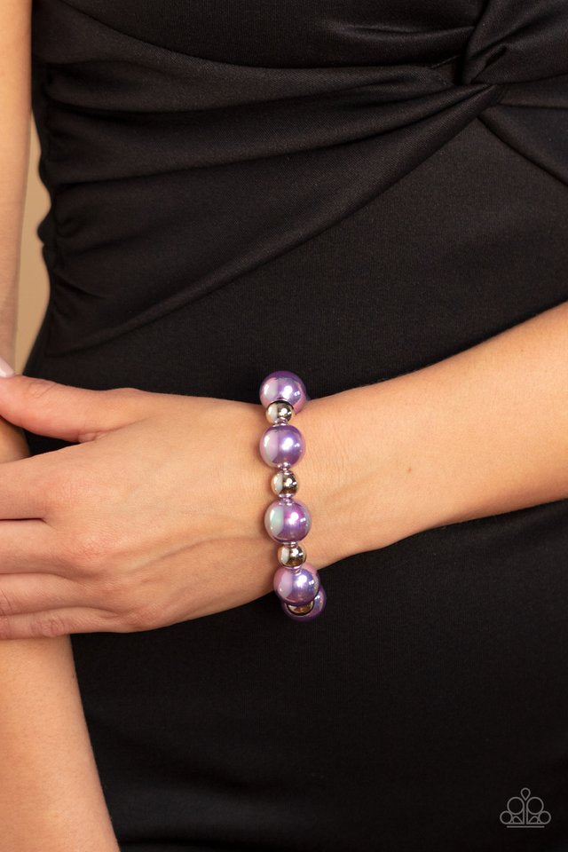 Paparazzi Accessories: A DREAMSCAPE Come True Purple Bracelet
