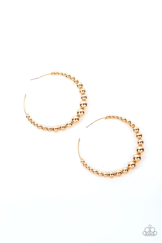 Paparazzi Accessories: Show Off Your Curves Gold Hoop Earring