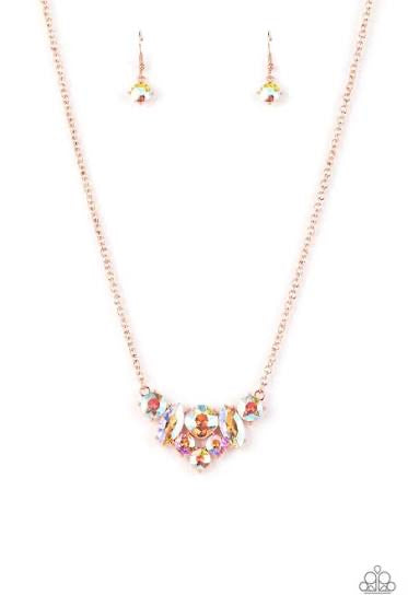 Paparazzi Accessories: Lavishly Loaded Copper Necklace