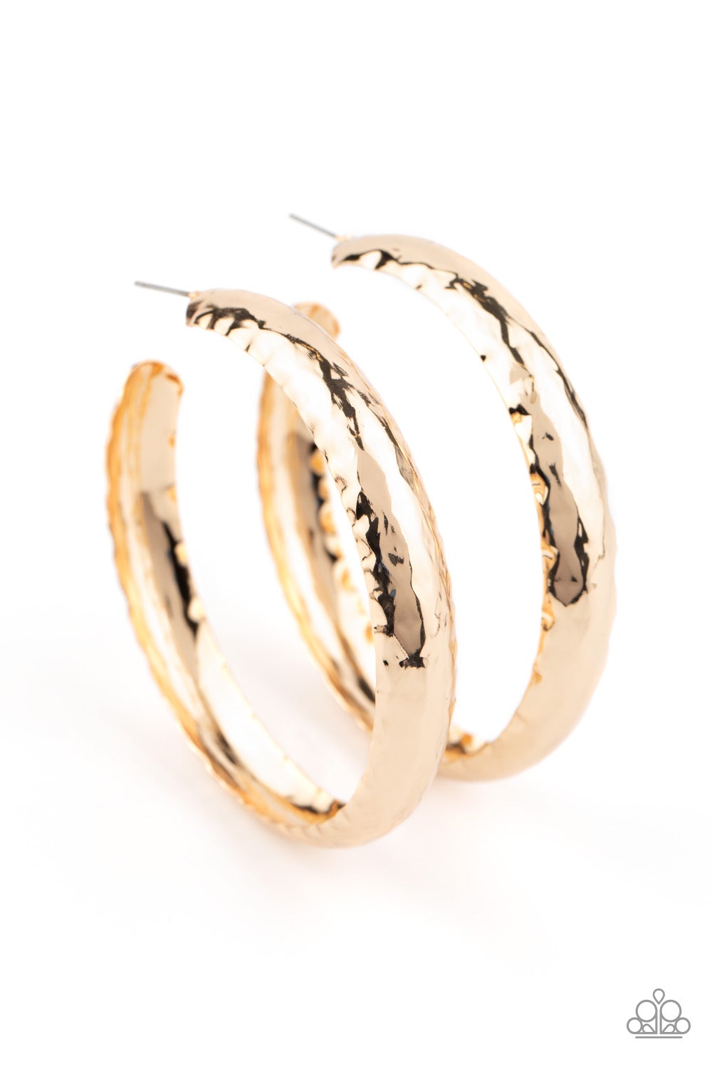 Paparazzi Accessories: Check Out These Curves Gold Hoop Earring