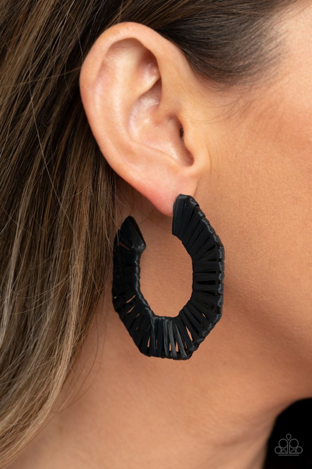 Paparazzi Accessories: Fabulously Fiesta Black Earring