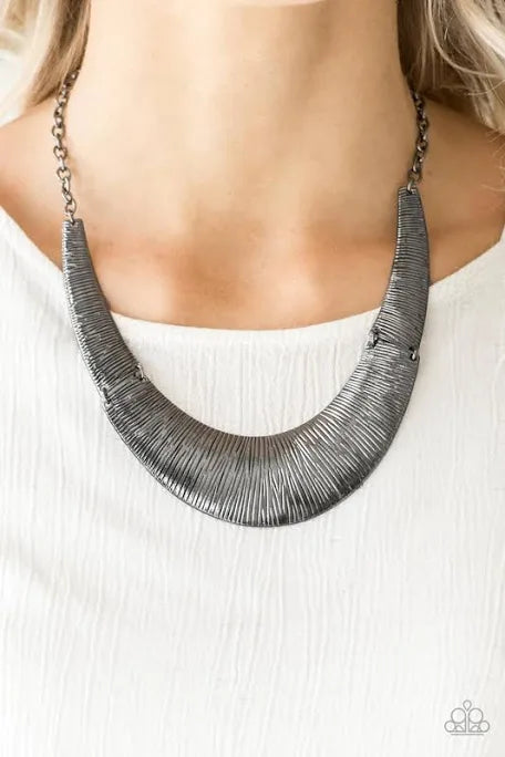Paparazzi Accessories: Feast or Famine Black Necklace
