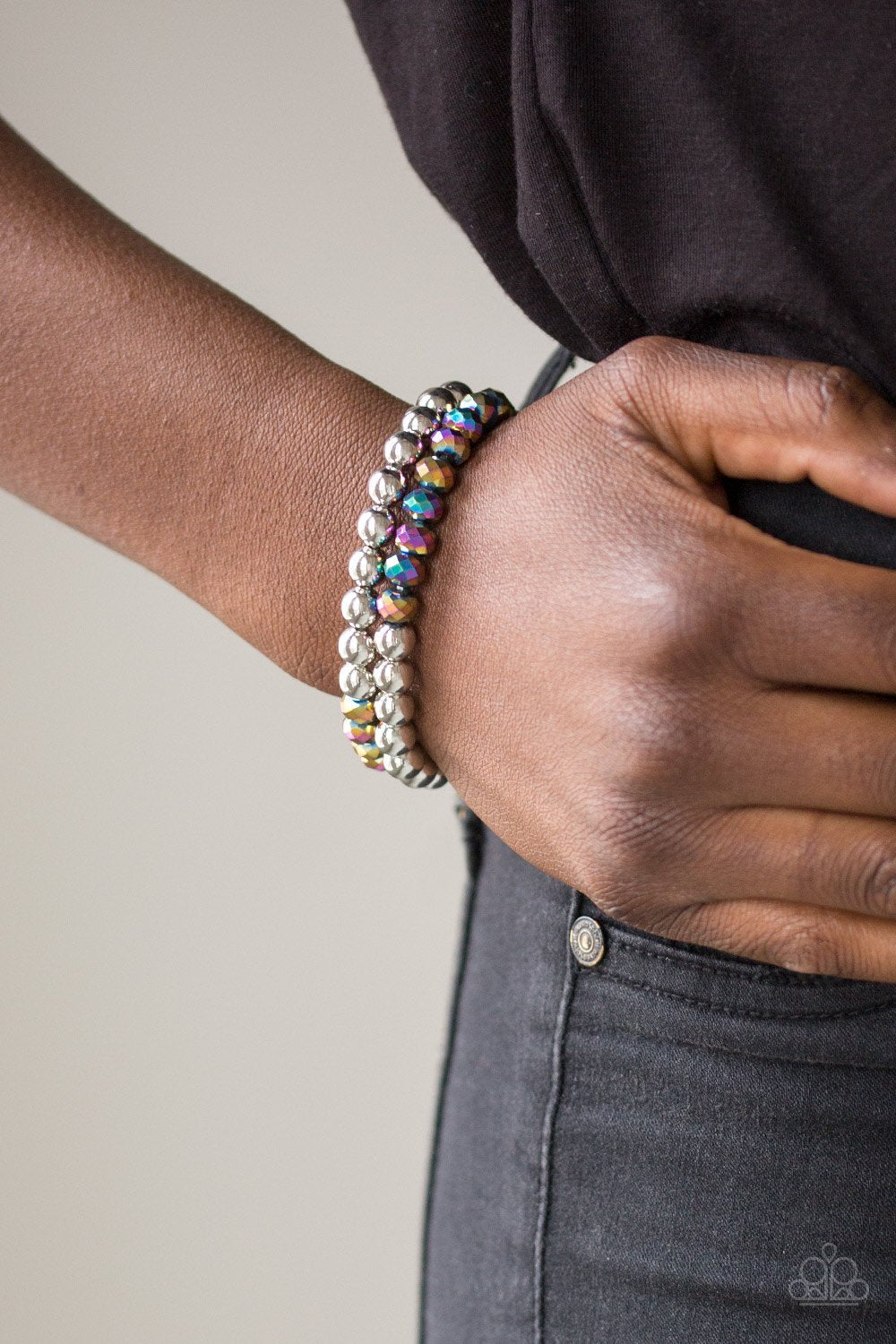 Paparazzi Accessories: Chroma Color Oil Spill Bracelet