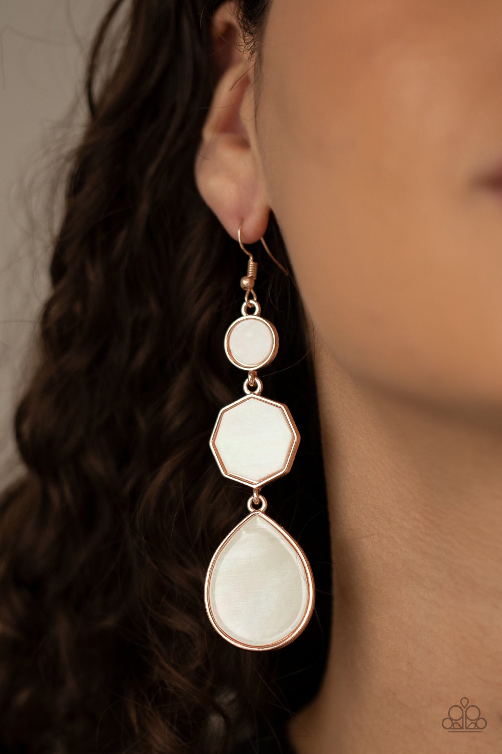 Paparazzi Accessories: Progressively Posh Rose Gold Earring