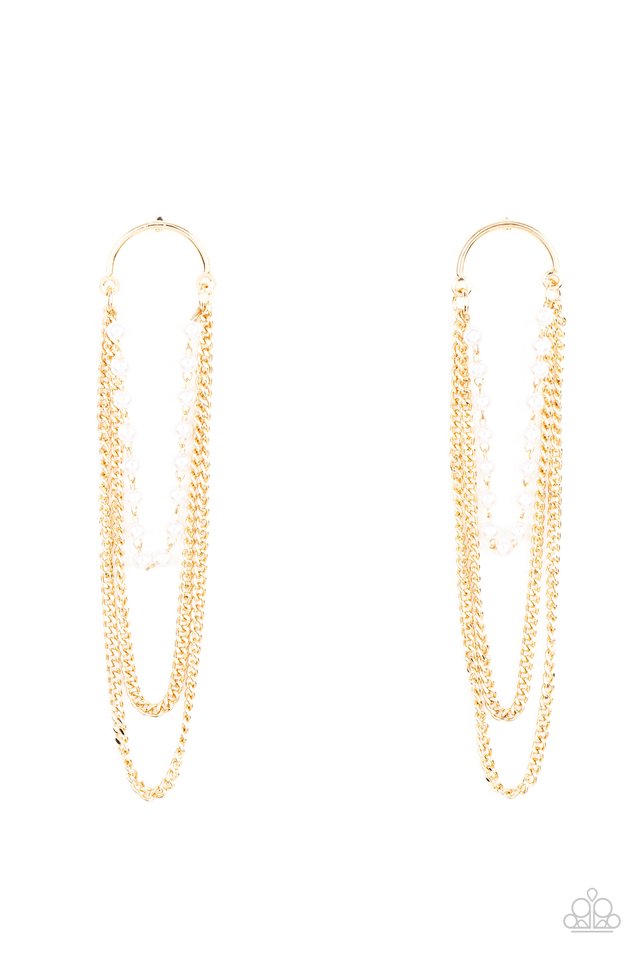 Paparazzi Accessories: VIP Vintage Gold Earring