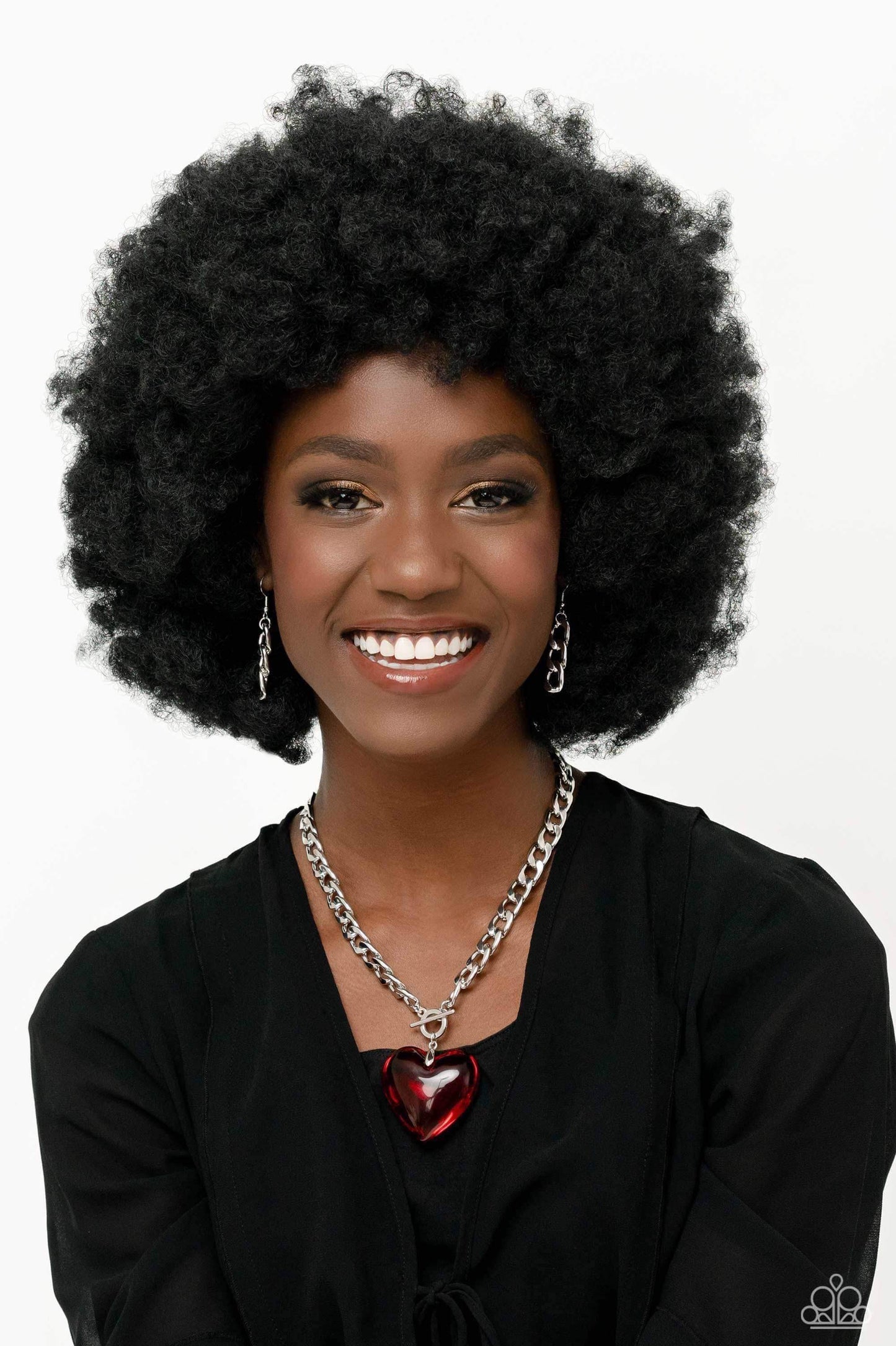 Paparazzi Accessories: GLASSY-Hero Red Necklace