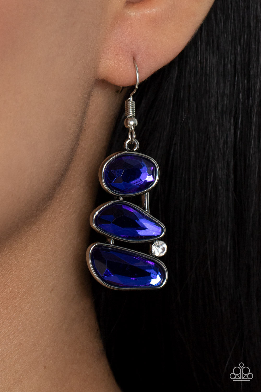 Glam Galaxy Blue Earring