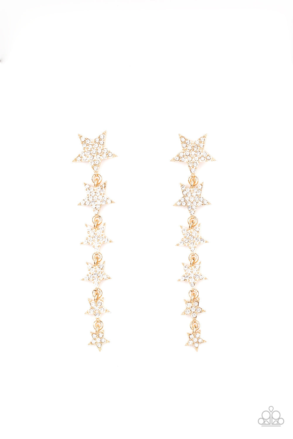 Paparazzi Accessories: Americana Attitude Gold Earring