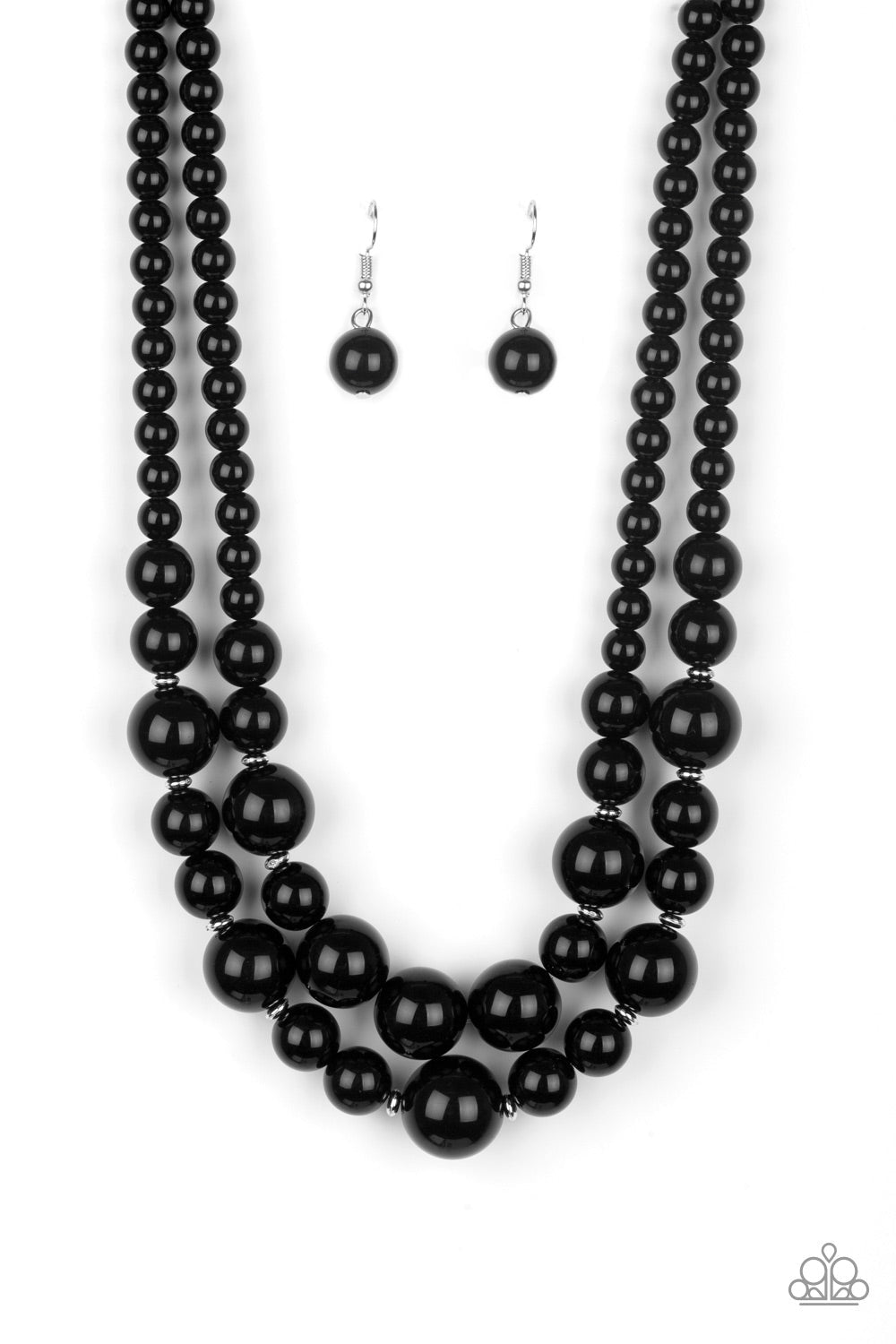 Paparazzi Accessories: The More The Modest Black Necklace