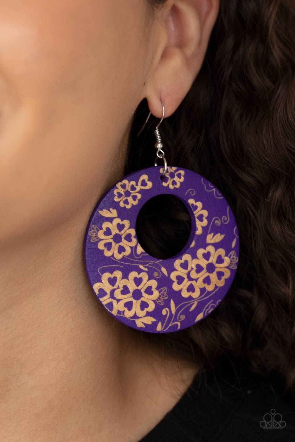 Paparazzi Accessories: Galapagos Garden Party Purple Earring