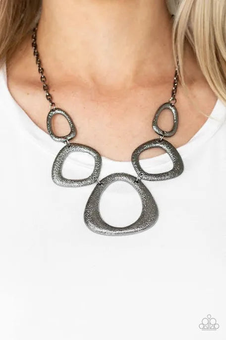 Paparazzi Accessories: Backstreet Bandit Black Necklace