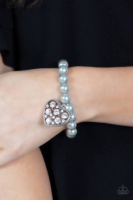 Paparazzi Accessories: Cutely Crushing Silver Bracelet