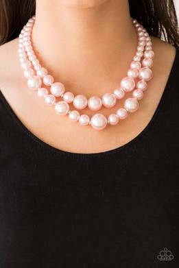 Paparazzi Accessories: The More The Modest Pink Necklace