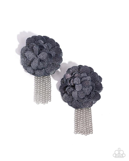 Paparazzi Accessories: Dauntless Denim Blue Post Earring