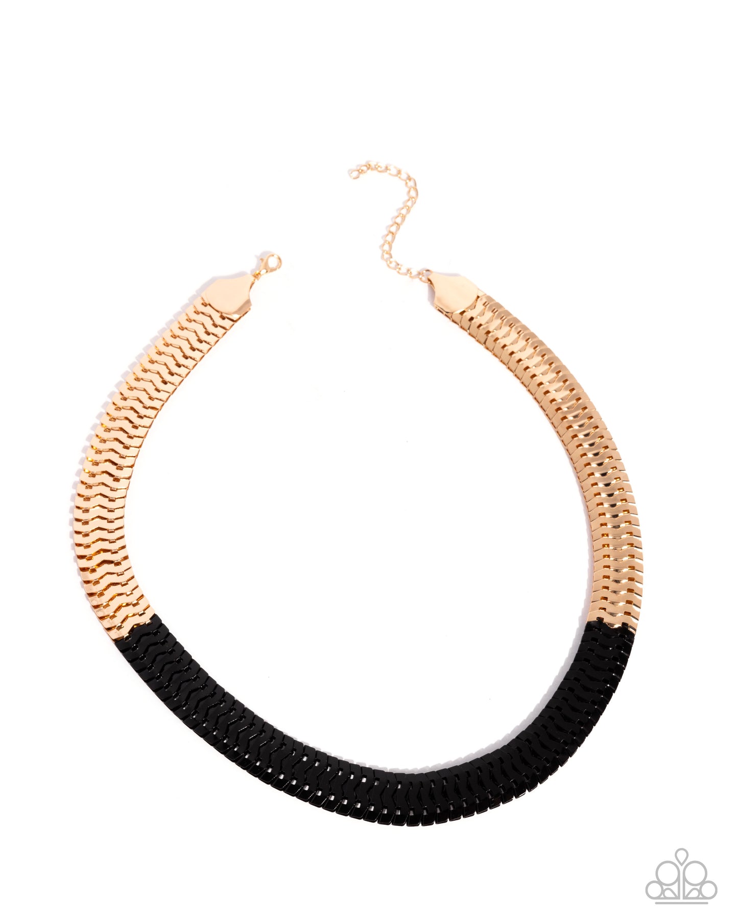 Paparazzi Accessories: Painted Paradox Gold and Black Necklace