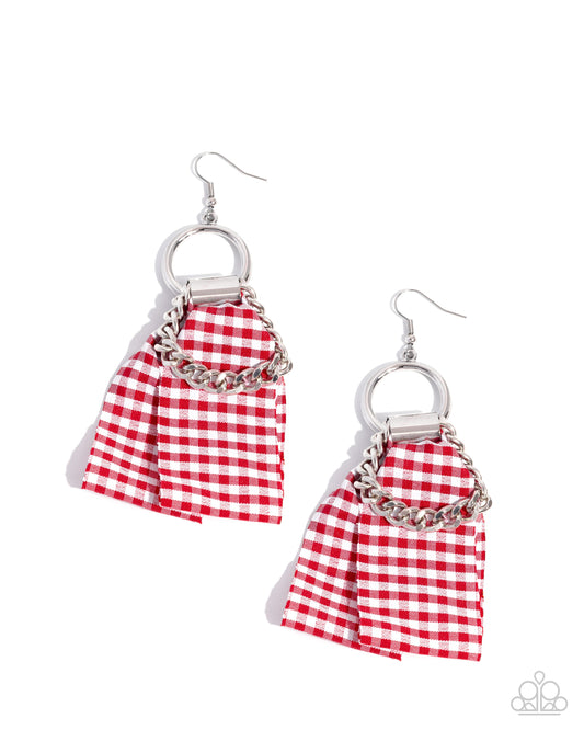 Paparazzi Accessories: Picnic Pizzazz Red Earring