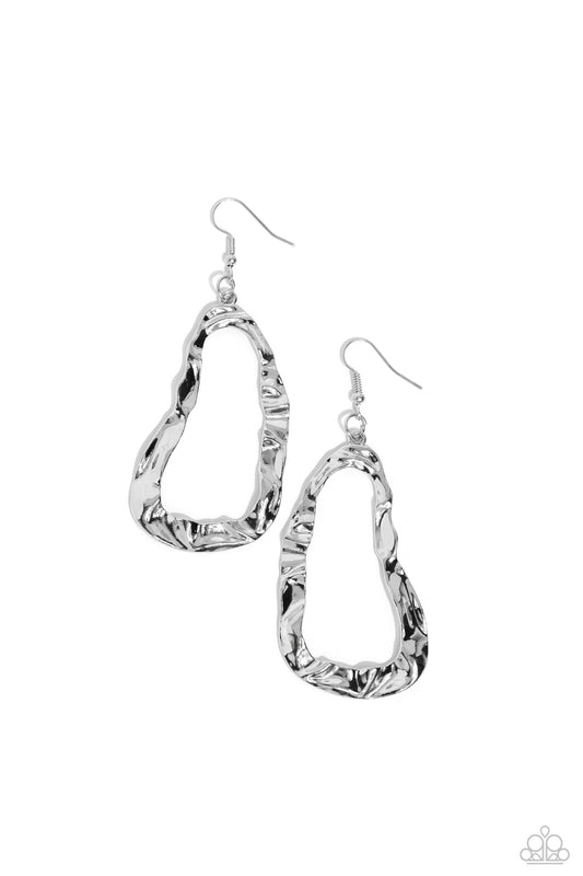 Paparazzi Accessories: Abstract Antiquity - Silver Earring