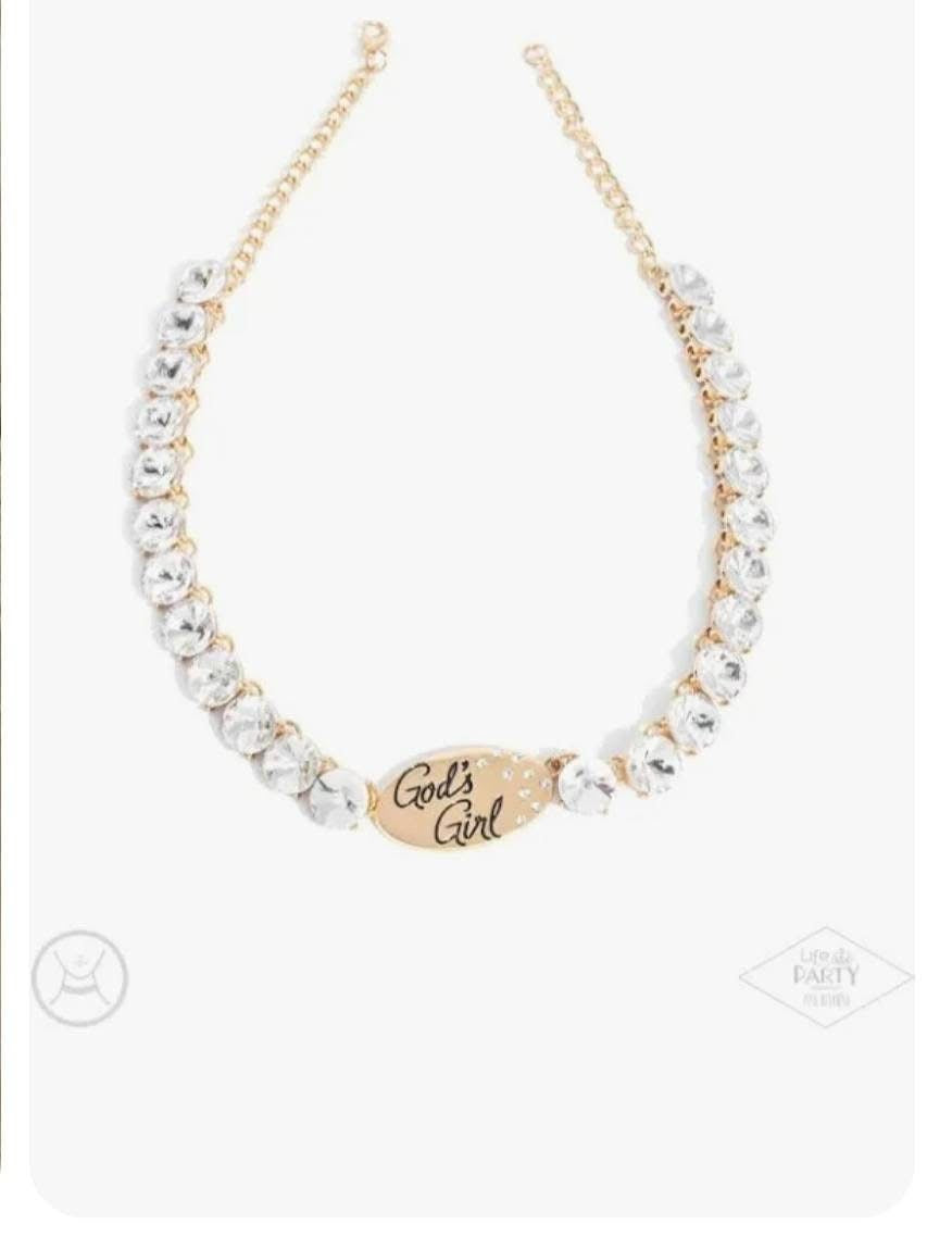 Paparazzi Accessories: God’s Girl Gold Necklace