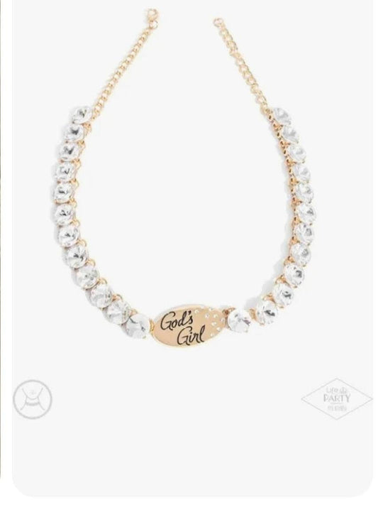 Paparazzi Accessories: God’s Girl Gold Necklace