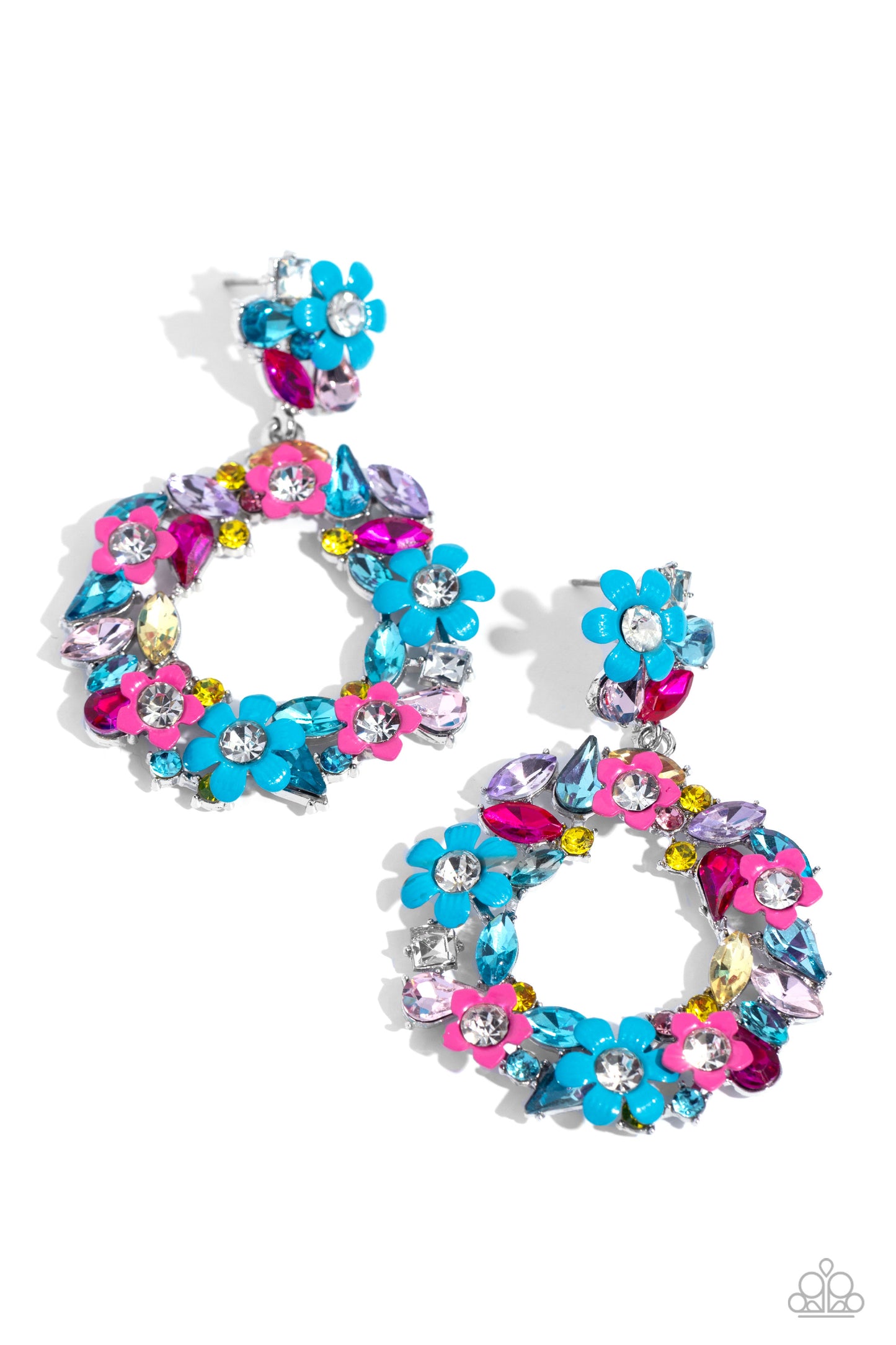 Paparazzi Accessories: Wreathed in Wildflowers - Blue Earring