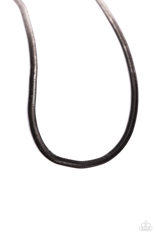 Paparazzi Accessories: Spray Paint Sass - Black Necklace