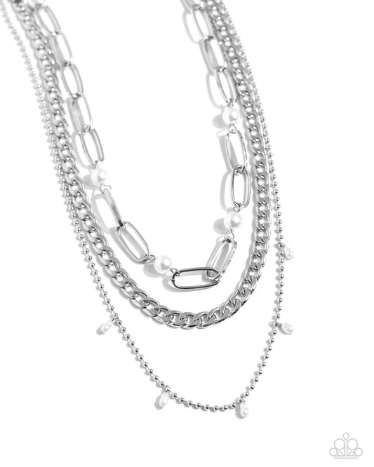 Paparazzi Accessories: Presidential Passion - White Necklace