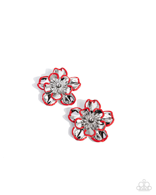 Paparazzi Accessories: Merry Model - Red Earring