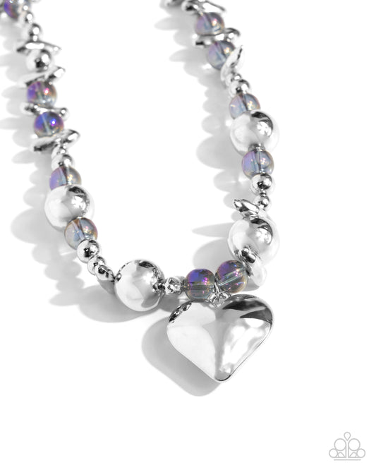 Paparazzi Accessories: Glistening Gossip - Purple Necklace