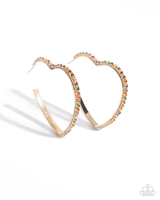 Paparazzi Accessories: Halftime Hearts - Multi Earring