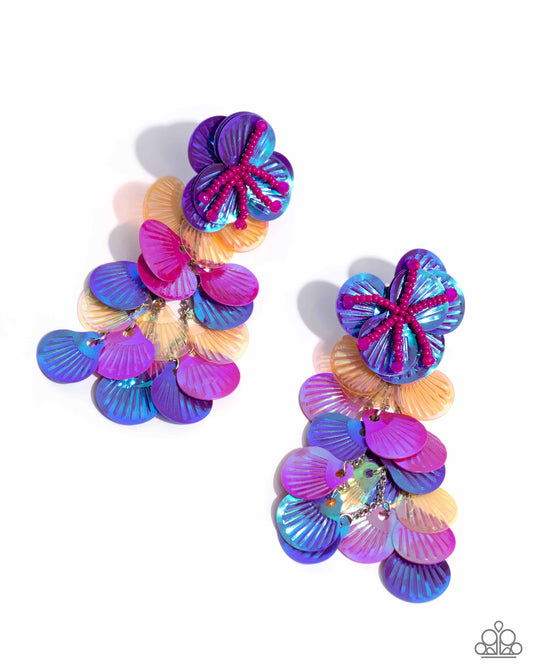 Paparazzi Accessories: Under the Waves - Purple Necklace