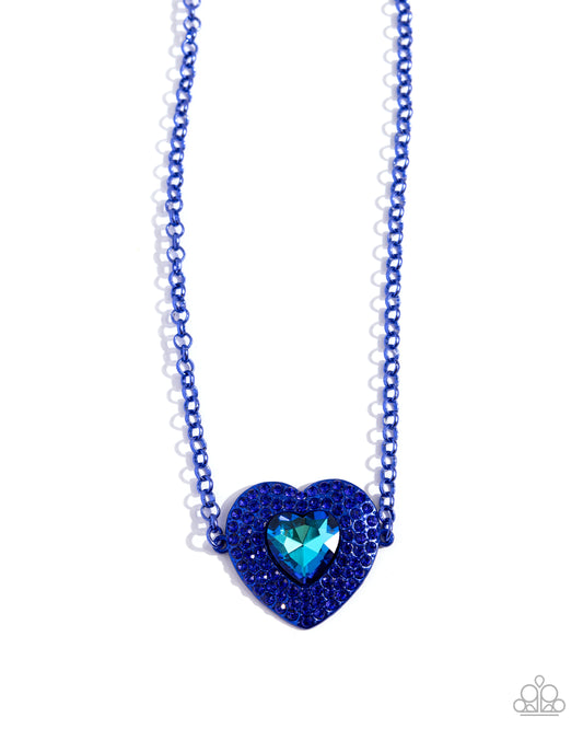 Paparazzi Accessories: Locket Leisure - Blue Necklace