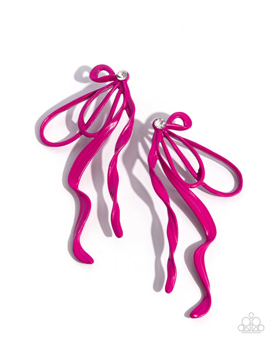 Paparazzi Accessories: Trendy Tapestry - Pink Earring
