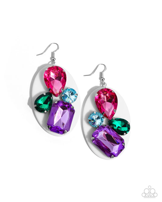Paparazzi Accessories: Attention Grabber - White Earrings