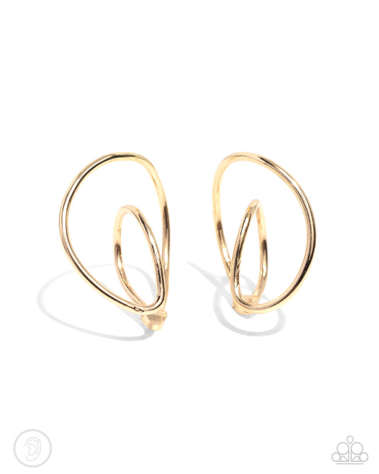 Paparazzi Accessories: Wraparound Whimsy - Gold Cuff Earring