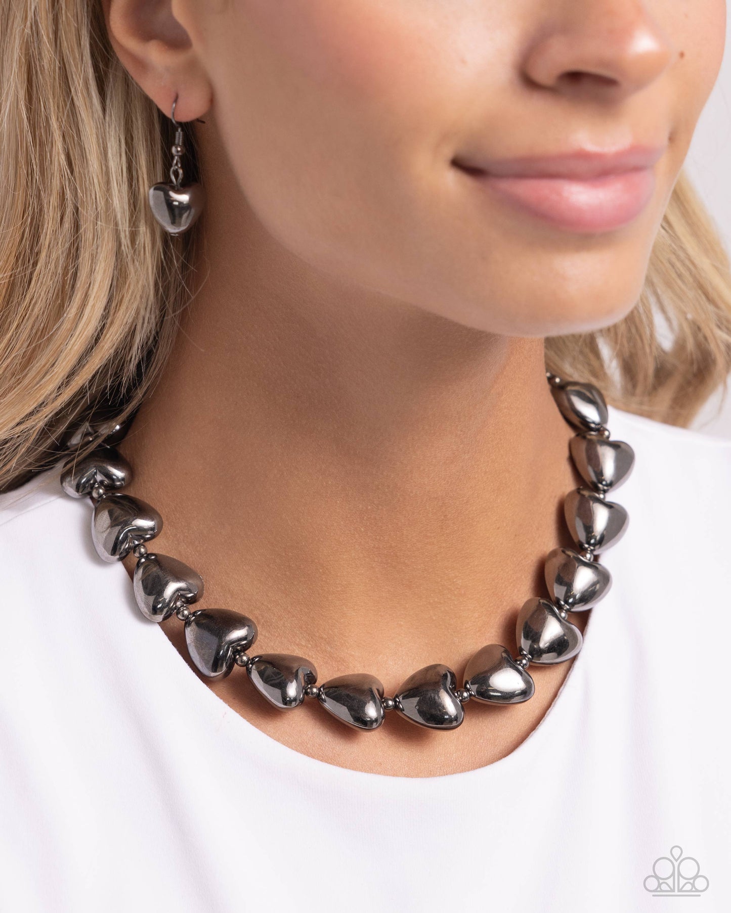 Paparazzi Accessories: Hello Heartstrings - Black Necklace