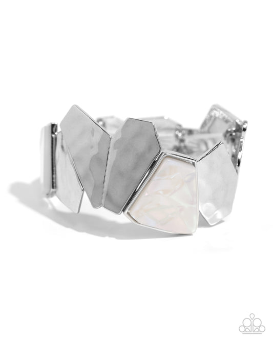 Paparazzi Accessories: Mismatched Marvel - White Bracelet