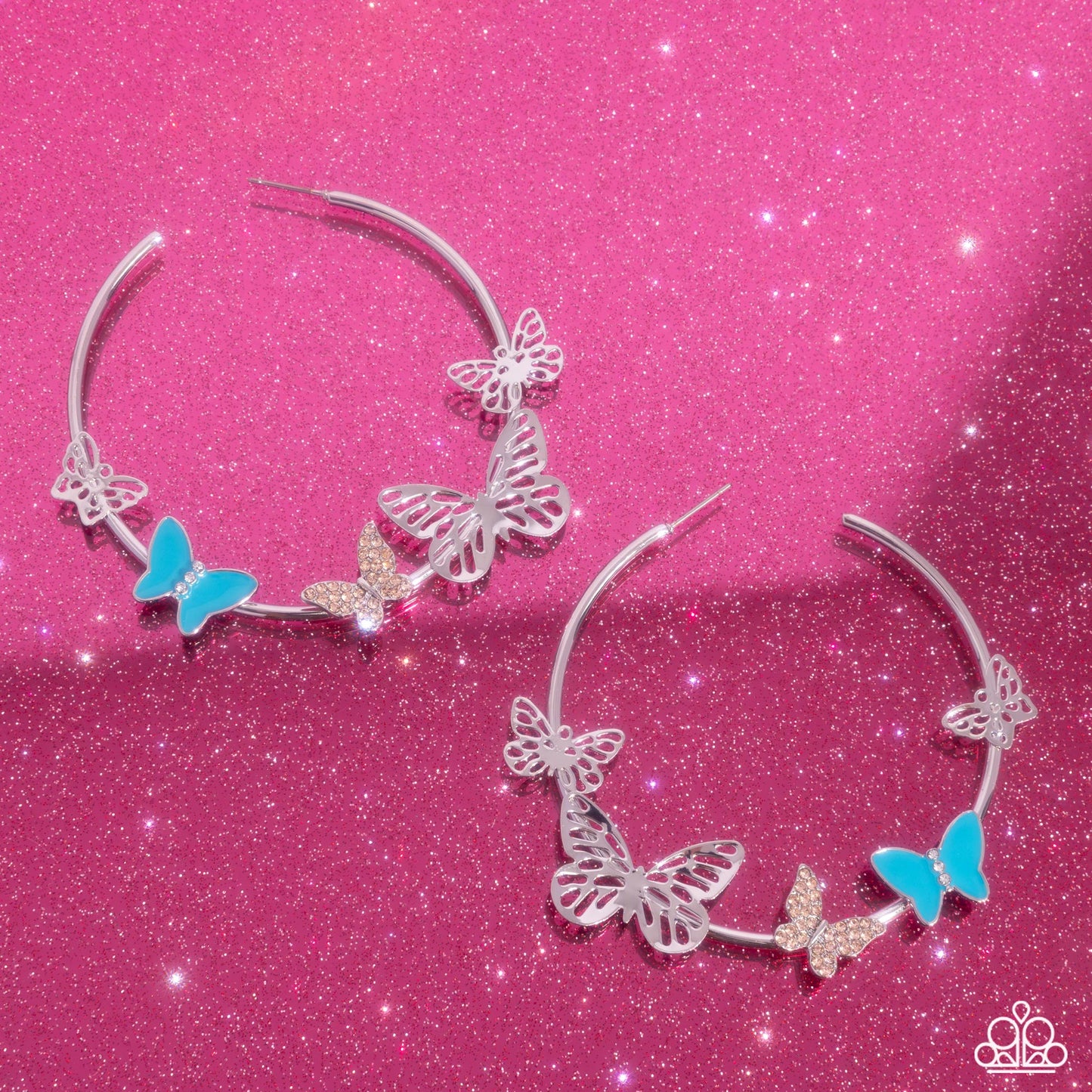 Paparazzi Accessories: Aerial Allegiance - Multi Butterfly Earring