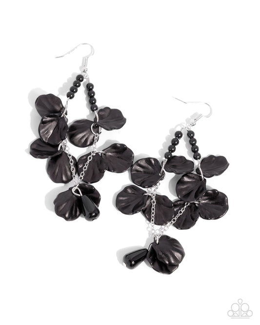 Paparazzi Accessories: Coastal Century - Black Earrings