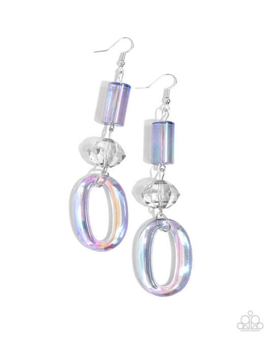 Paparazzi Accessories: Iridescent Infatuation - Silver Earring