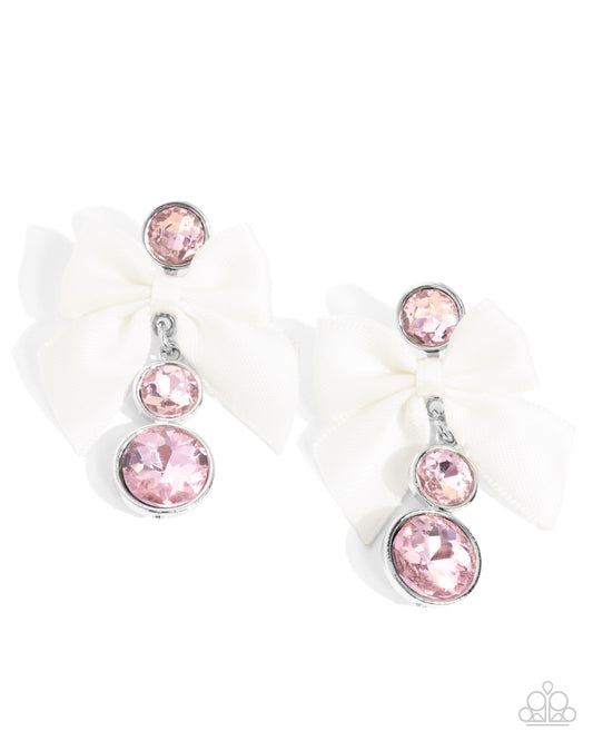 Paparazzi Accessories:: Genteel Glam - Pink Earring