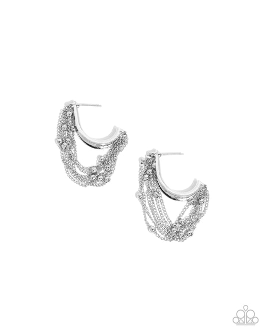 Paparazzi Accessories: Immaculate Impression - Silver Earring