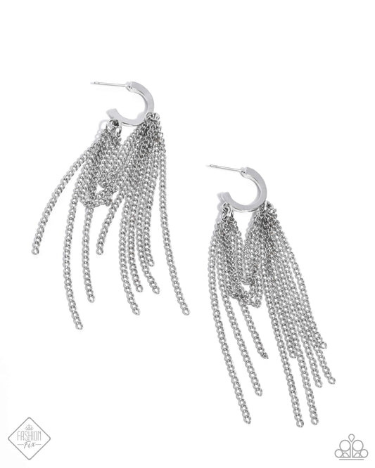 Paparazzi Accessories: Copious Caliber - Silver Earring