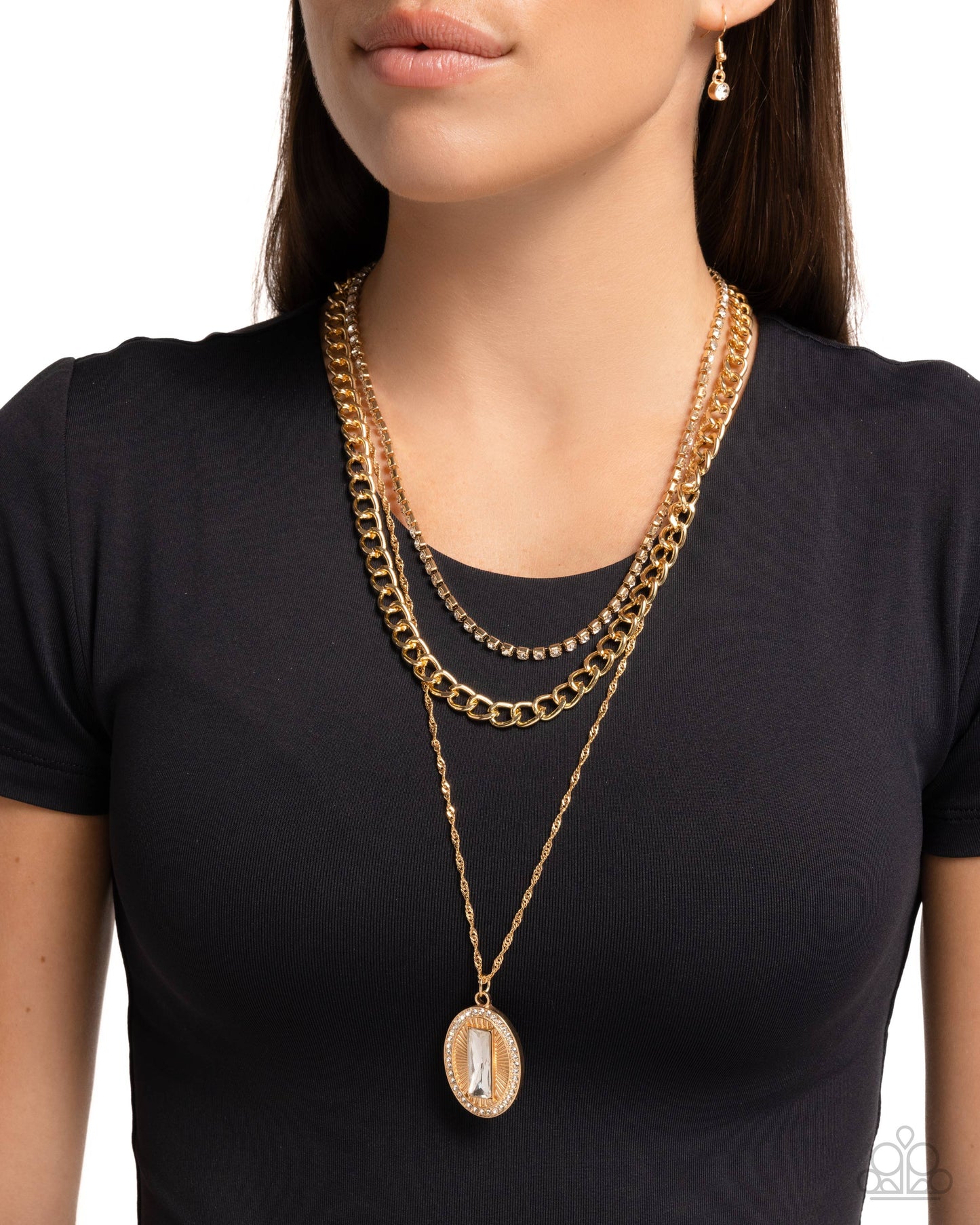 Paparazzi Accessories: Edgy Empire - Gold Necklace