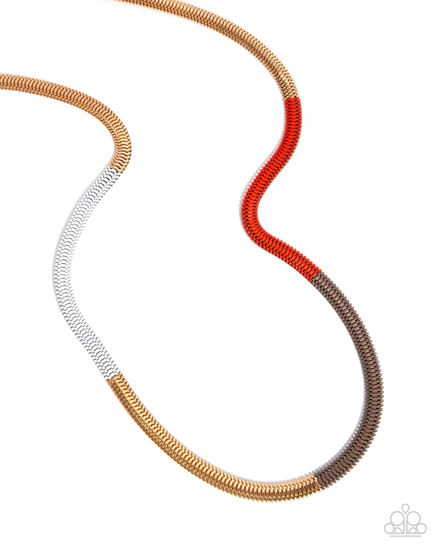 Paparazzi Accessories: Patterned Pageantry - Orange Necklace